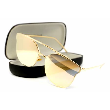 złote okulary przeciwsłoneczne