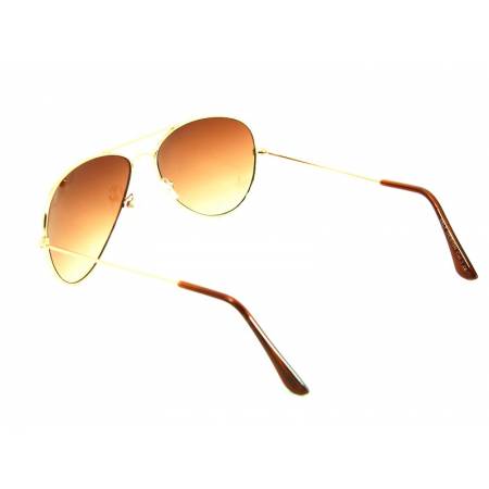 Okulary przeciwsłoneczne Pilotki złote gradientowe Revers 476-2