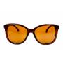 brązowe damskie okulary przeciwsłoneczne