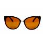 brązowe okulary przeciwsłoneczne kocie oczy