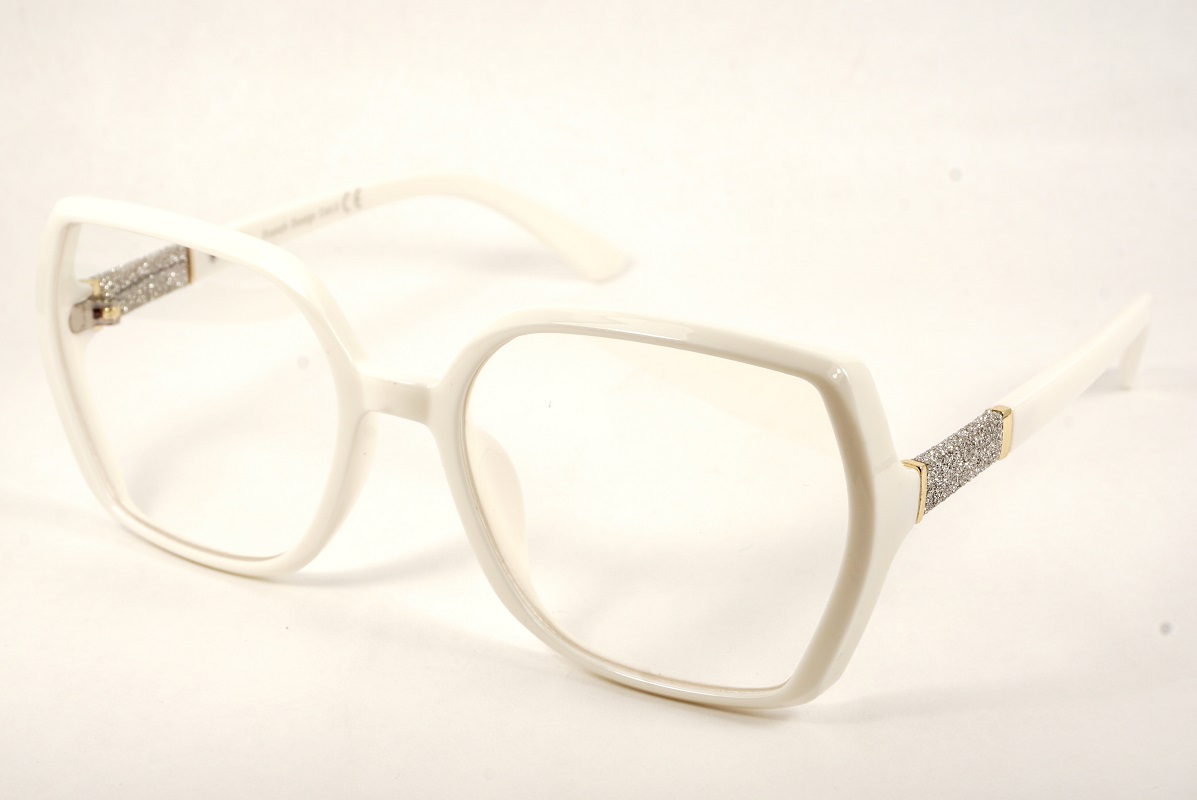 okulary zerówki białe antyrefleksyjne