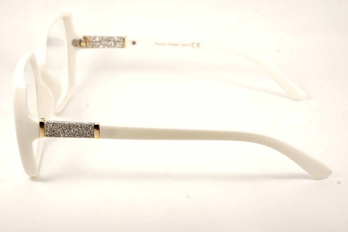 damskie białe okulary antyrefleksyjne