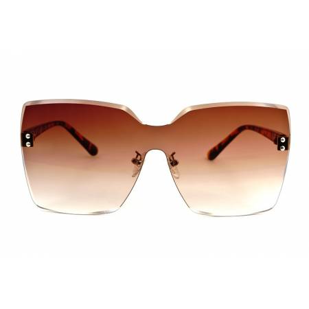 brązowe okulary przeciwsłoneczne glamour