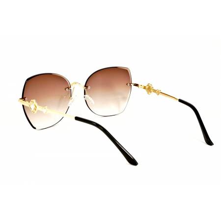 eleganckie brązowe okulary przeciwsłoneczne