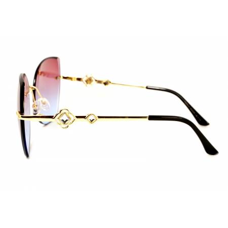 różowe okulary przeciwsłoneczne glamour