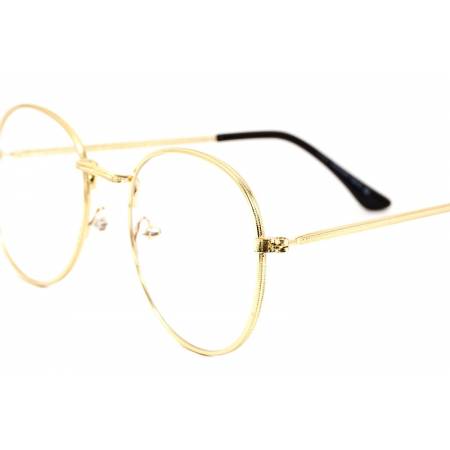 złote okulary z blue light filter