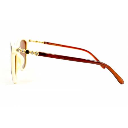 damskie okulary przeciwsłoneczne z brązowymi oprawkami