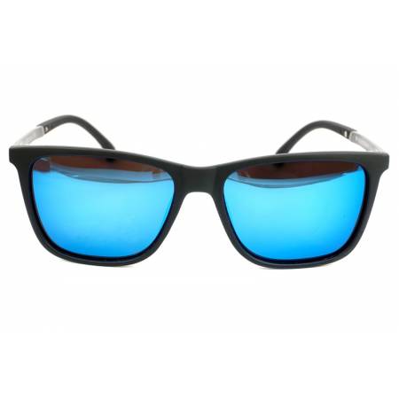 męskie okulary z niebieskimi soczewkami