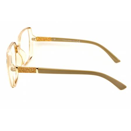 eleganckie okulary zerówki beżowe