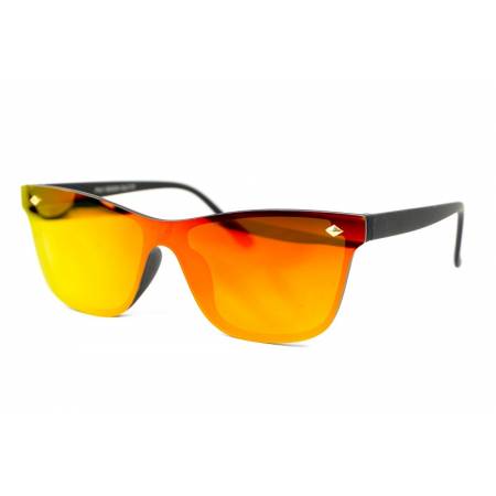 pomarańczowe lustrzane okulary przeciwsłoneczne