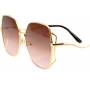 okulary przeciwsłoneczne z brązowymi cieniowanymi soczewkami